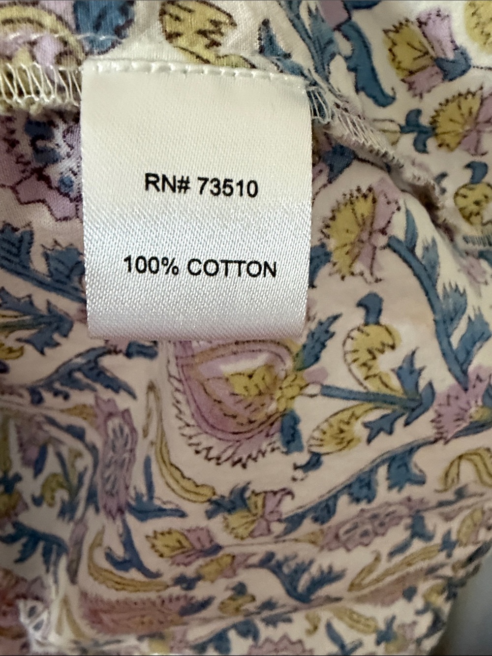 Ivy Jane Floral Boho Ruffle Sleeve Top - Lavender/Blue - Picture 4 of 5